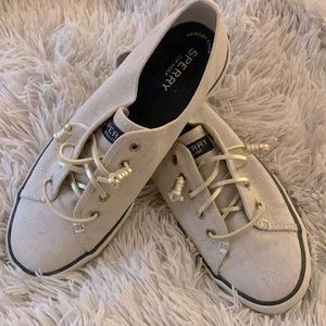 Gold Sperry Shoes | Size 8.5